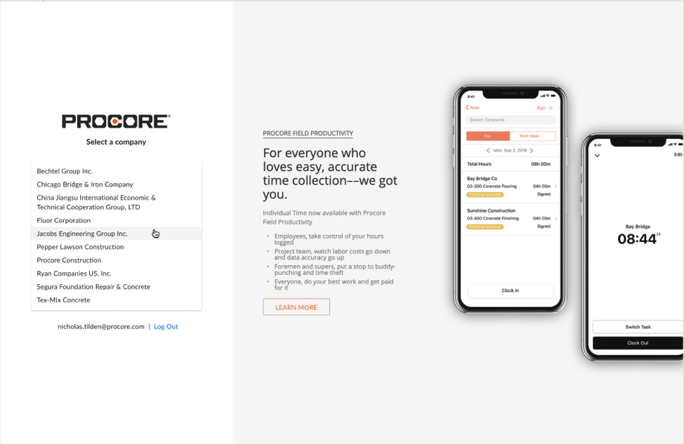 A single login for accessing Portfolio Financials & Capital Planning